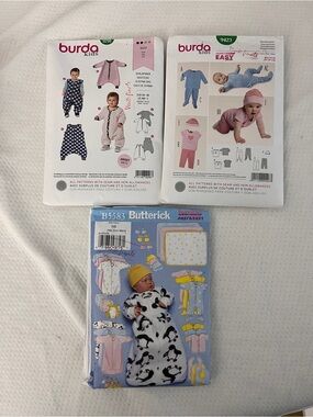 🔥Butterick & Burda Kids Pattern Bundle | Lot of 3 | Baby & Toddler | As-Is